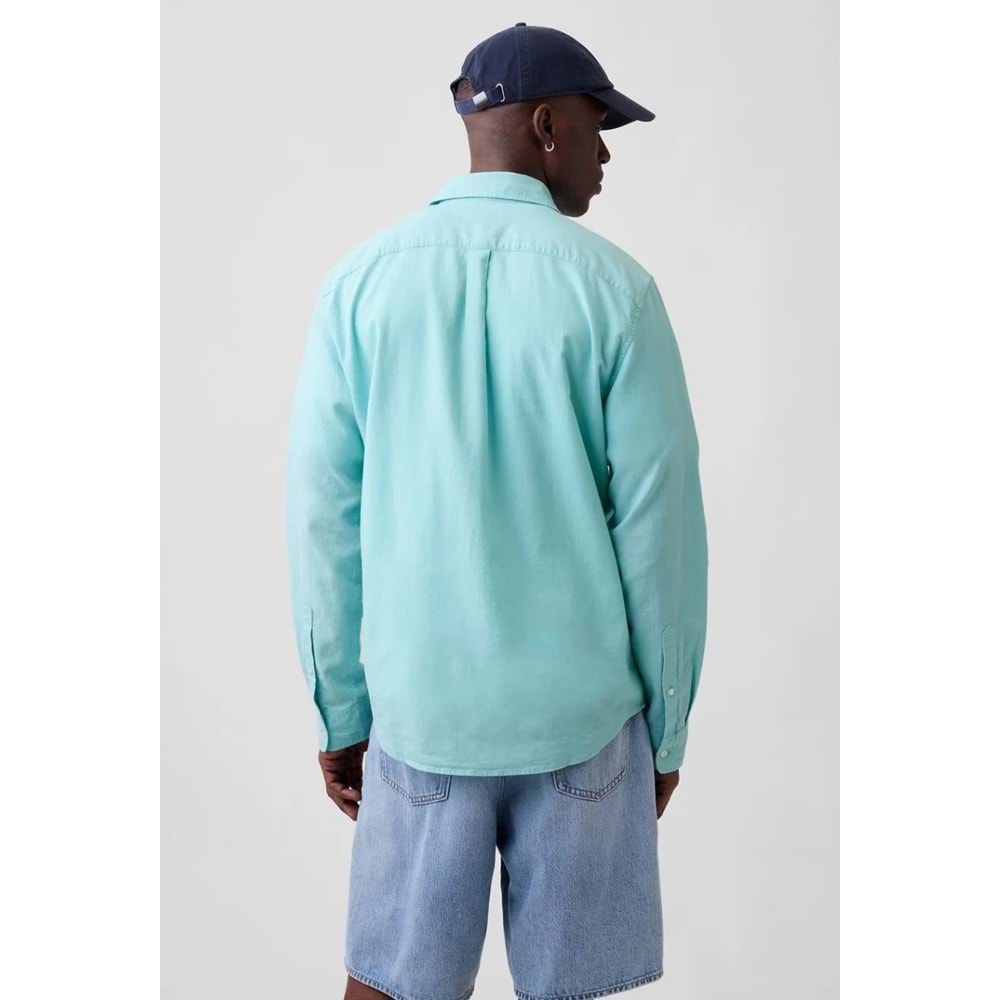 Gap Keten Karışımı Standart Fit Gömlek 8879521108 Erkek Gömlek