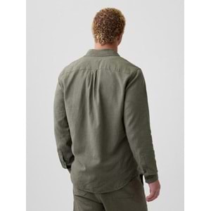 Gap Keten Karışımı Standart Fit Gömlek 8879521108 Erkek Gömlek