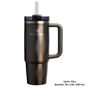 Stanley Quencher® H2.0 Fluted Tumbler Pipetli Termos Bardak 0.89 LT Pipetli Matara
