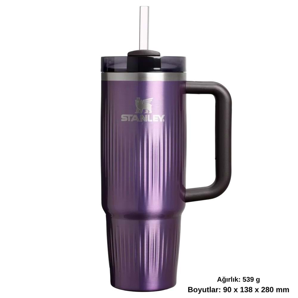 Stanley Quencher® H2.0 Fluted Tumbler Pipetli Termos Bardak 0.89 LT Pipetli Matara