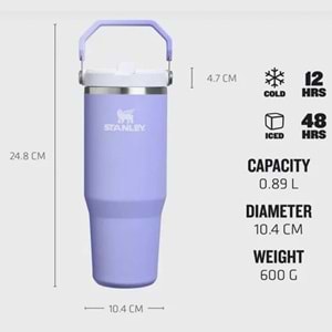 Stanley The IceFlow Flip Straw Pipetli Termos Bardak 0.89 LT Matara