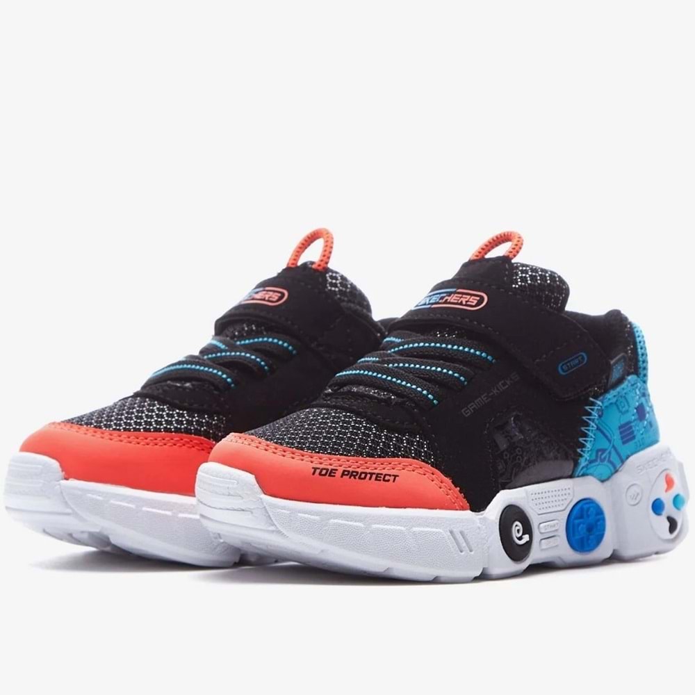 Skechers Lil Gametronix 402262N-BKMT Ortopedik Çocuk Spor Ayakkabı