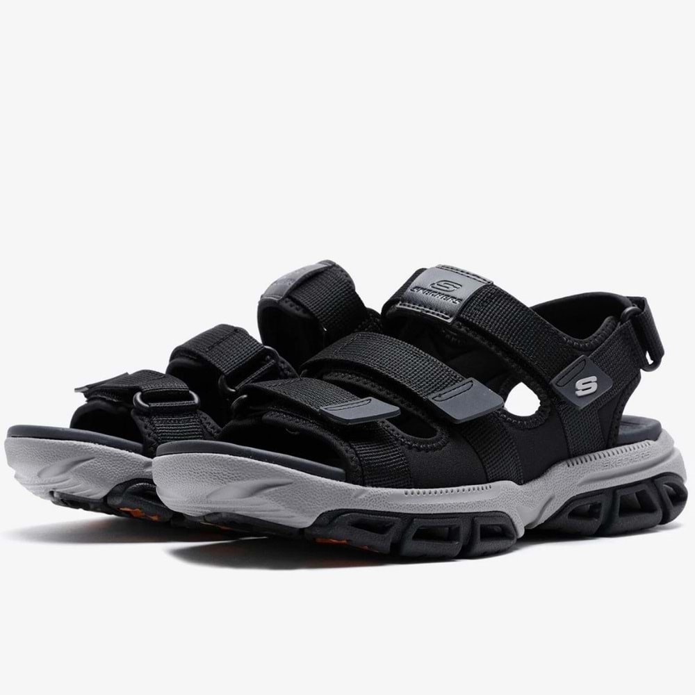 Skechers Atlan-Bodie 210444-BLK Ortopedik Erkek Sandalet