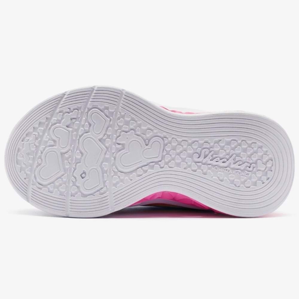 Skechers Flutter Heart Lights - Groovy Swirl 303253N-LVAQ Işıklı Ortopedik Çocuk Spor Ayakkabı