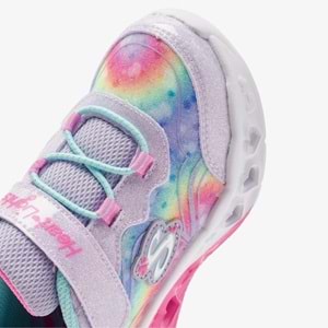 Skechers Flutter Heart Lights - Groovy Swirl 303253N-LVAQ Işıklı Ortopedik Çocuk Spor Ayakkabı