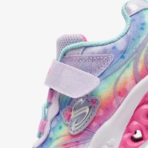 Skechers Flutter Heart Lights - Groovy Swirl 303253N-LVAQ Işıklı Ortopedik Çocuk Spor Ayakkabı