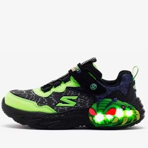 Skechers Creature-Lights 400617L-BKLM Ortopedik Işıklı Çocuk Spor Ayakkabı