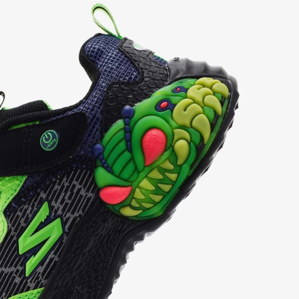 Skechers Creature-Lights 400617L-BKLM Ortopedik Işıklı Çocuk Spor Ayakkabı