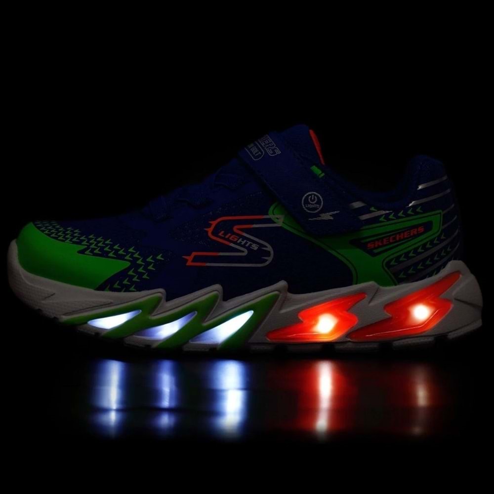 Skechers Flex - Glow Bolt 400138L-RYMT Ortopedik Işıklı Çocuk Spor Ayakkabı