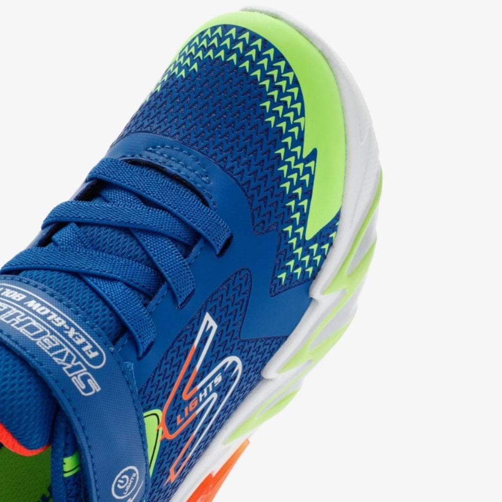 Skechers Flex - Glow Bolt 400138L-RYMT Ortopedik Işıklı Çocuk Spor Ayakkabı