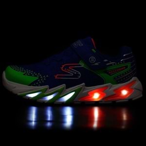 Skechers Flex - Glow Bolt 400138L-RYMT Ortopedik Işıklı Çocuk Spor Ayakkabı