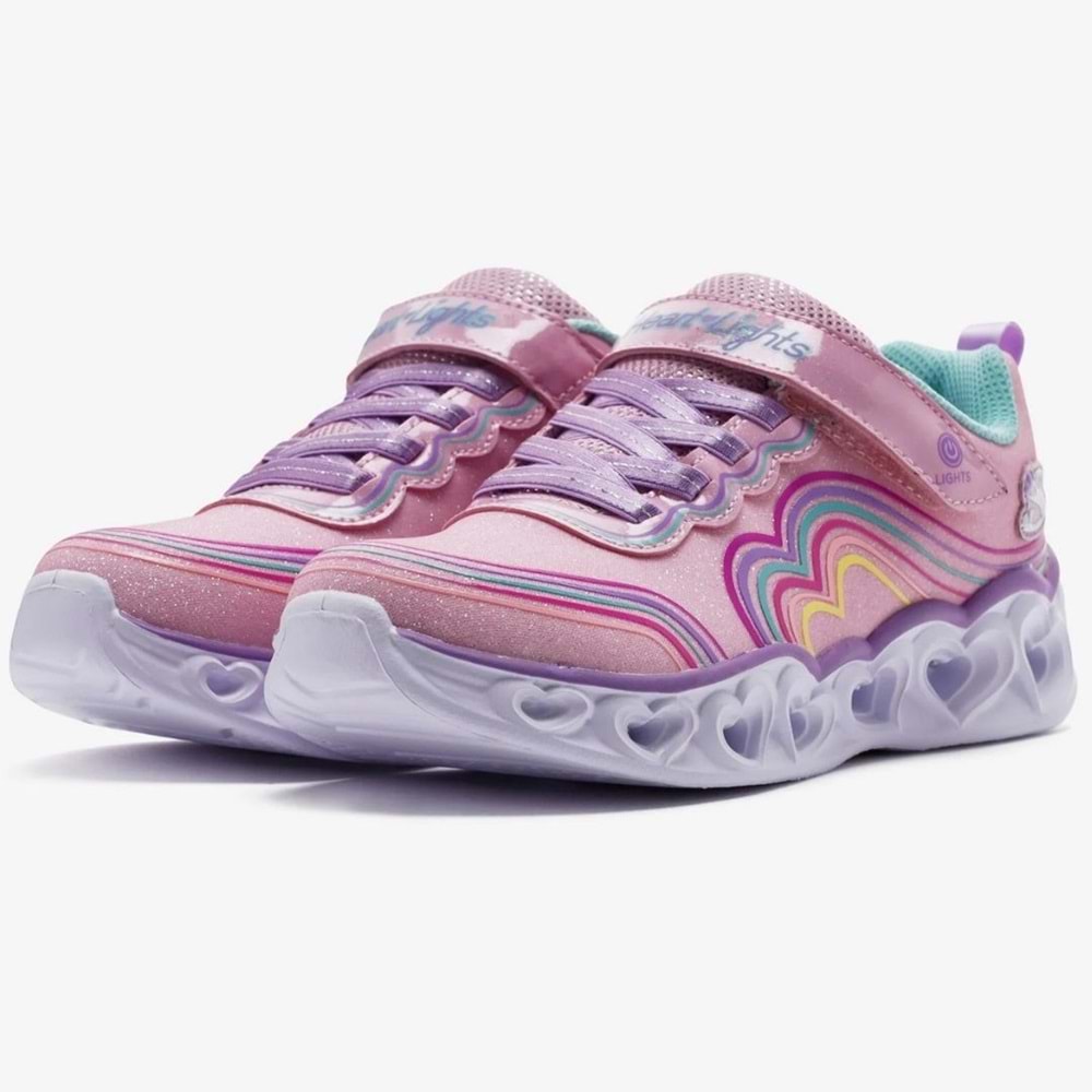Skechers S-lights Heart Lights Retro Hearts 302689L-LPMT Işıklı Ortopedik Çocuk Spor Ayakkabı