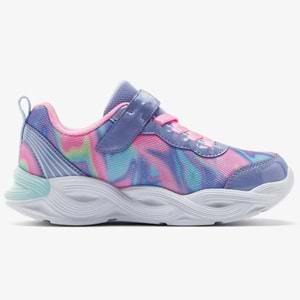 Skechers Twisty Glow - Sorbet Swirl 303716L-PWMT Ortopedik Işıklı Çocuk Spor Ayakkabı