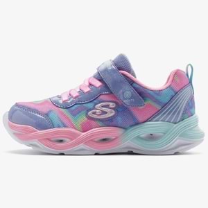 Skechers Twisty Glow - Sorbet Swirl 303716L-PWMT Ortopedik Işıklı Çocuk Spor Ayakkabı