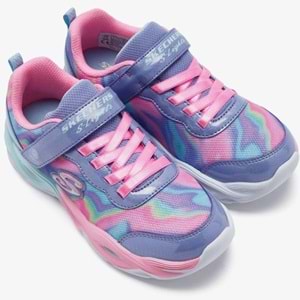 Skechers Twisty Glow - Sorbet Swirl 303716L-PWMT Ortopedik Işıklı Çocuk Spor Ayakkabı