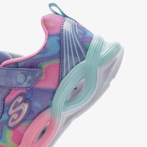 Skechers Twisty Glow - Sorbet Swirl 303716L-PWMT Ortopedik Işıklı Çocuk Spor Ayakkabı