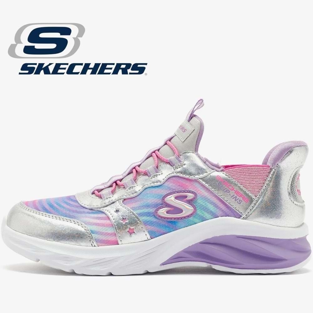 Skechers Coastline Slip-İns Bonita Wave 303592L-SMLT Ortopedik Çocuk Spor Ayakkabı