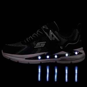 Skechers Tri-namics 401660L-BKSL Ortopedik Işıklı Çocuk Spor Ayakkabı