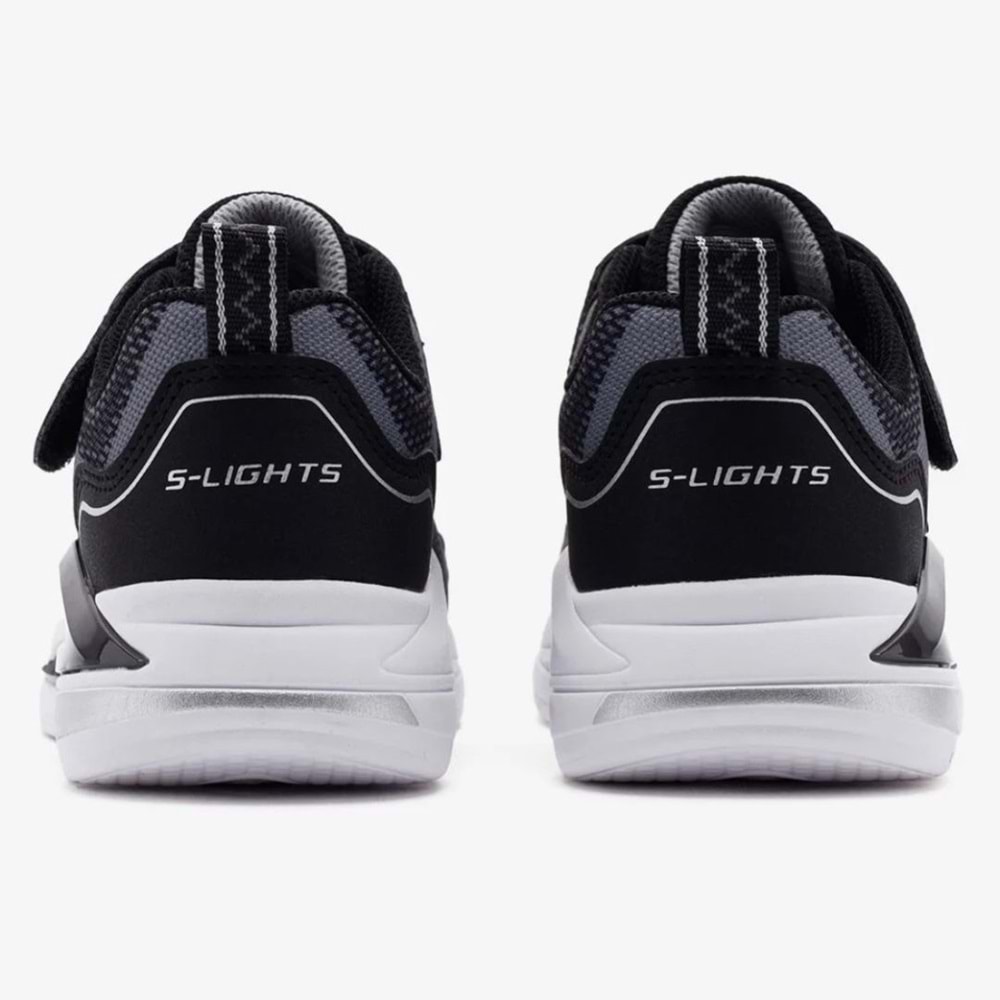 Skechers Tri-namics 401660L-BKSL Ortopedik Işıklı Çocuk Spor Ayakkabı