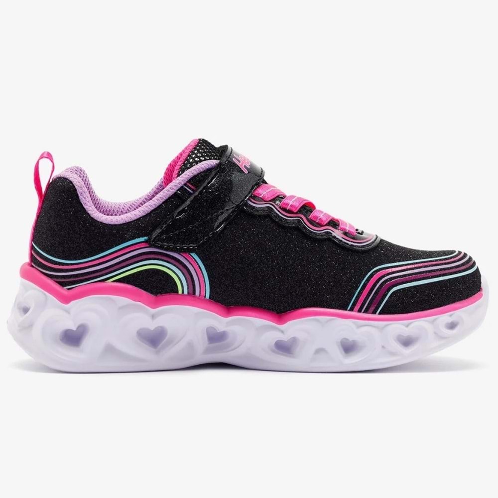 Skechers S-lights Heart Lights Retro Hearts 302689L-BKMT Işıklı Ortopedik Çocuk Spor Ayakkabı