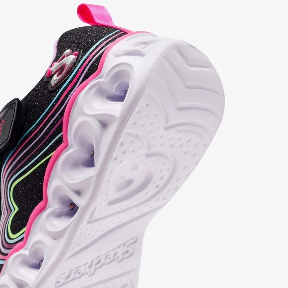 Skechers S-lights Heart Lights Retro Hearts 302689L-BKMT Işıklı Ortopedik Çocuk Spor Ayakkabı