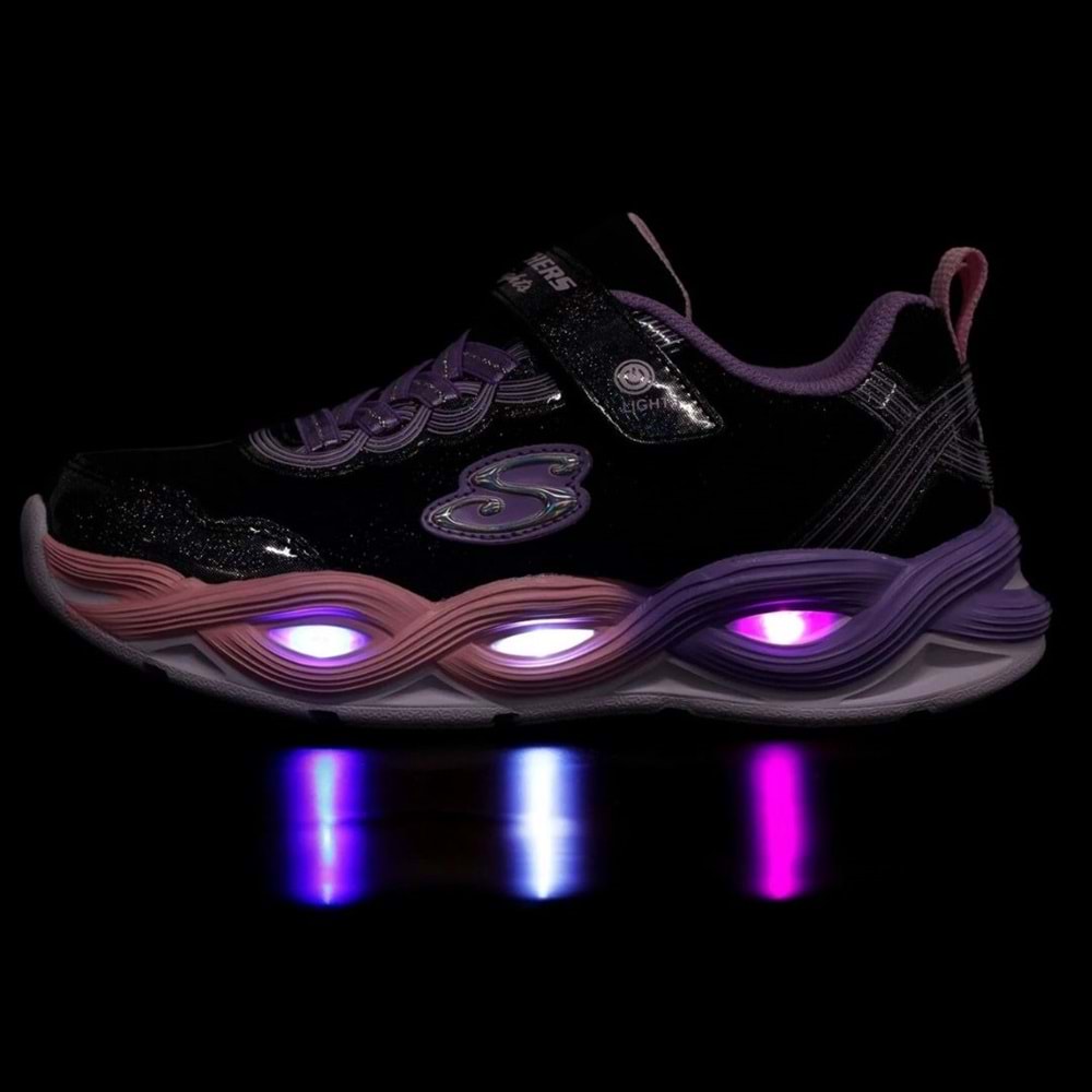 Skechers Twisty Glow 303717L-BKMT Ortopedik Işıklı Çocuk Spor Ayakkabı