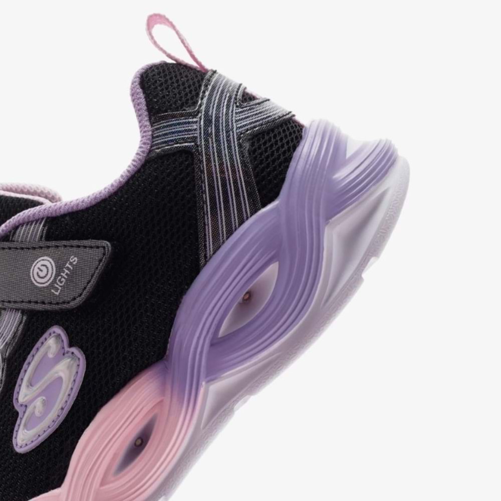 Skechers Twisty Glow 303717L-BKMT Ortopedik Işıklı Çocuk Spor Ayakkabı