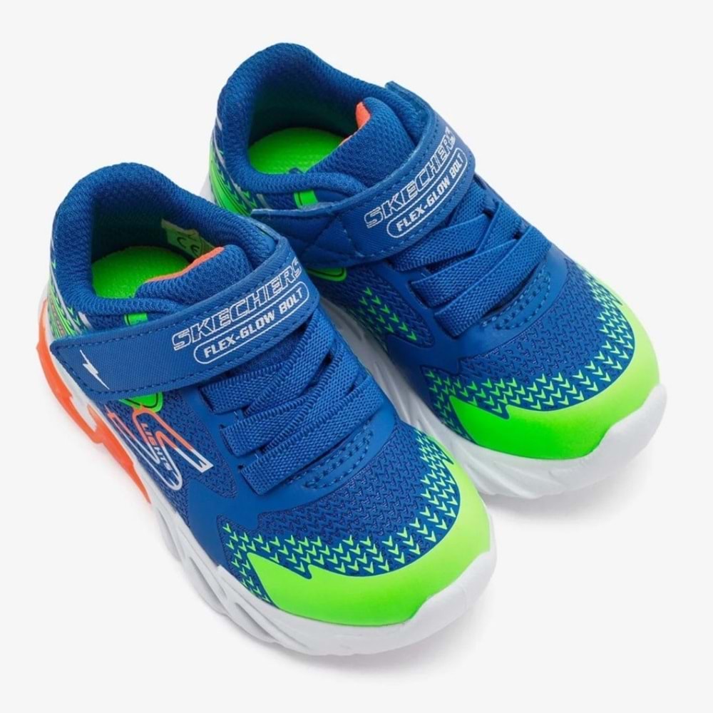 Skechers Flex - Glow Bolt 400138N-RYMT Ortopedik Işıklı Çocuk Spor Ayakkabı