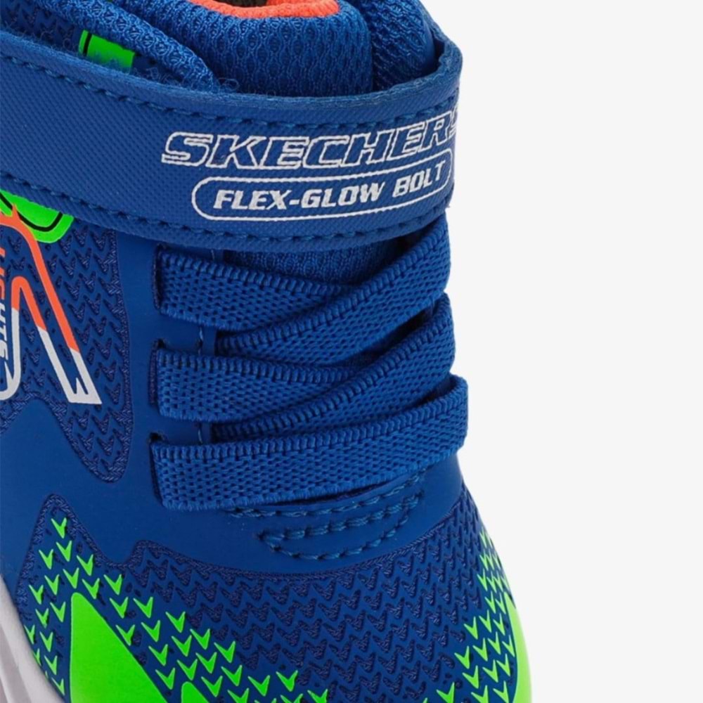 Skechers Flex - Glow Bolt 400138N-RYMT Ortopedik Işıklı Çocuk Spor Ayakkabı