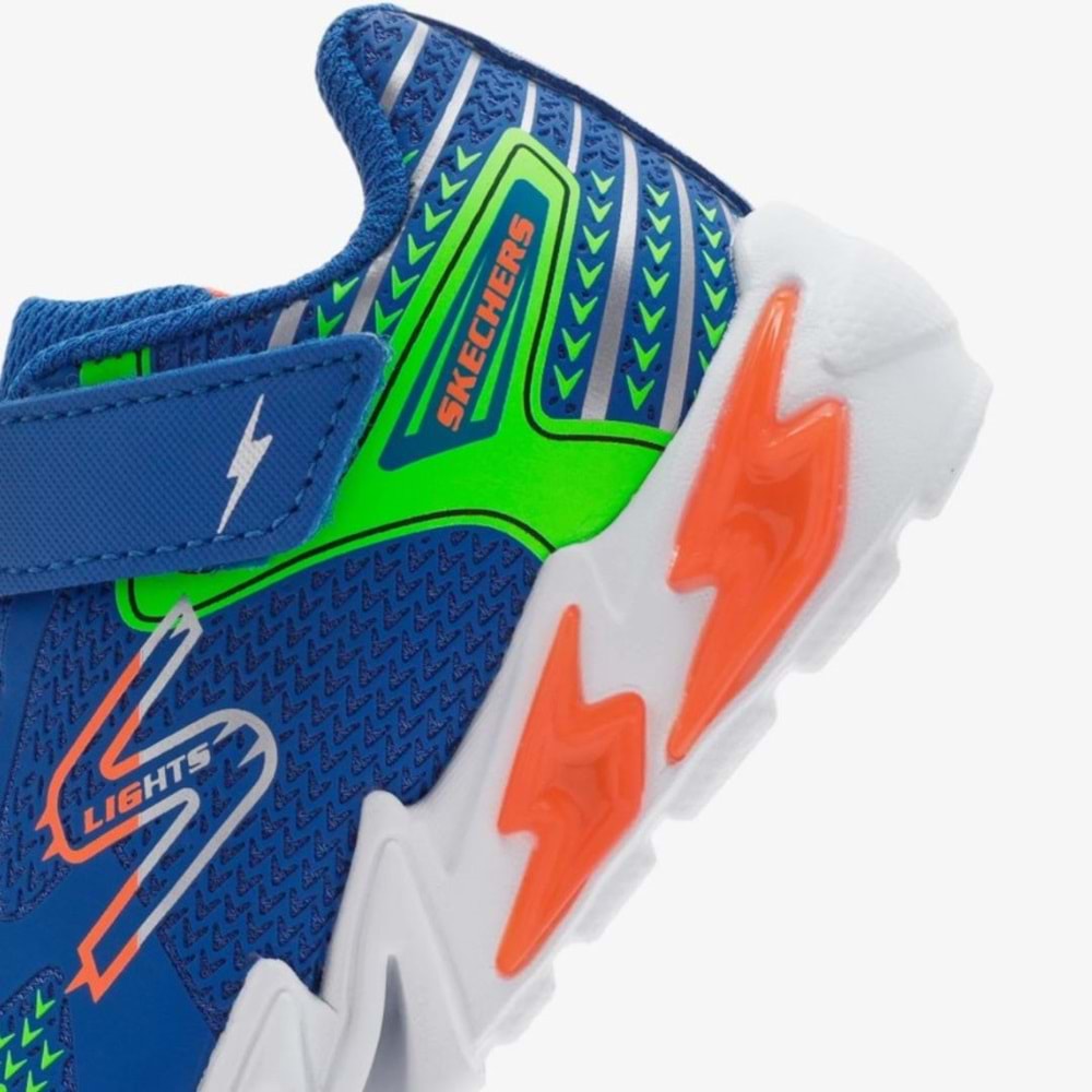 Skechers Flex - Glow Bolt 400138N-RYMT Ortopedik Işıklı Çocuk Spor Ayakkabı
