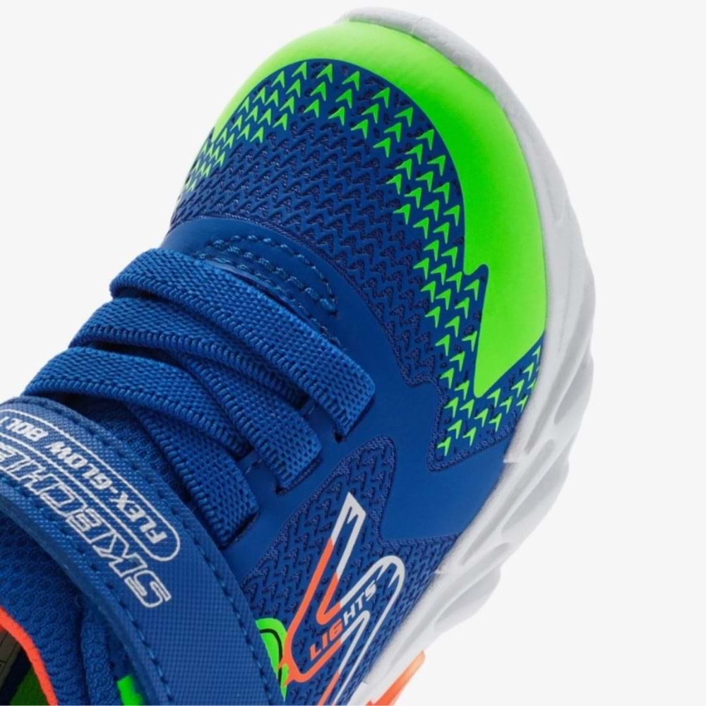 Skechers Flex - Glow Bolt 400138N-RYMT Ortopedik Işıklı Çocuk Spor Ayakkabı