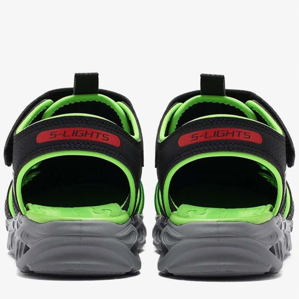 Skechers Thermo-splash-Hydro-flare 400613L-BKLM Işıklı Ortopedik Çocuk Sandalet