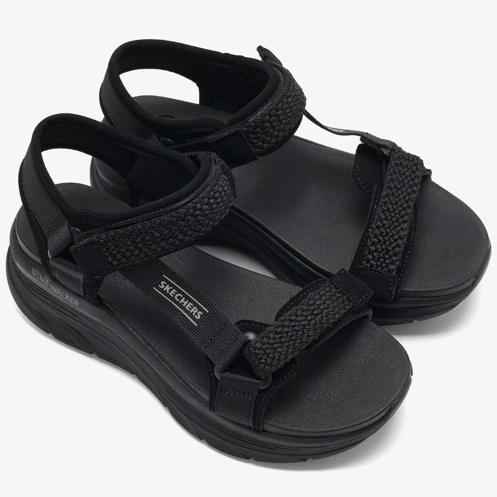 Skechers D'lux Walker-Pretty Field 119822-BBK Ortopedik Kadın Sandalet