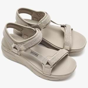 Skechers D'lux Walker-Pretty Field 119822-TPE Ortopedik Kadın Sandalet
