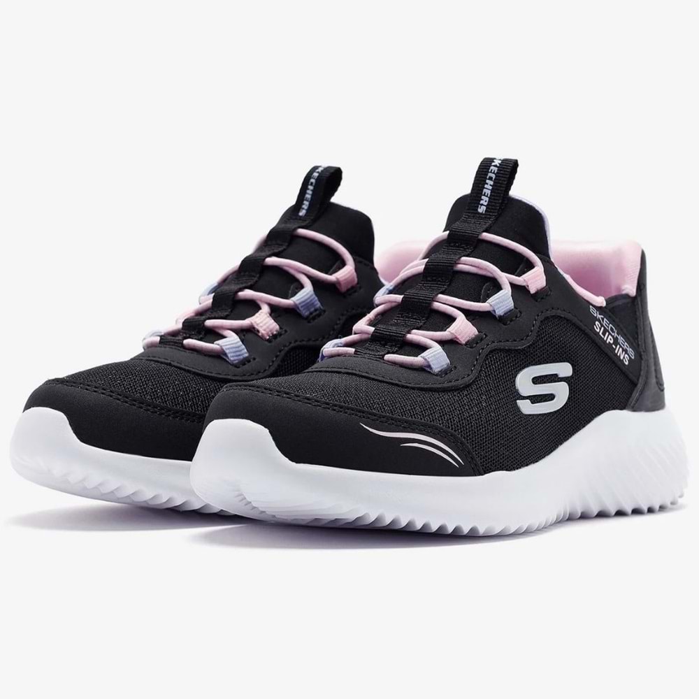 Skechers Bounder Slip-İns Simle Cute 303585L-BLK Ortopedik Çocuk Spor Ayakkabı