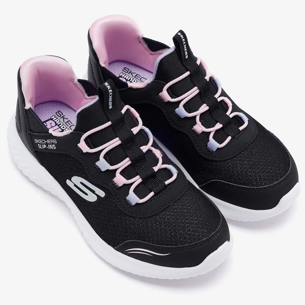 Skechers Bounder Slip-İns Simle Cute 303585L-BLK Ortopedik Çocuk Spor Ayakkabı