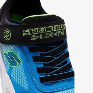 Skechers Meteor Lights Krendox 401495L-BKBL Ortopedik Işıklı Çocuk Spor Ayakkabı