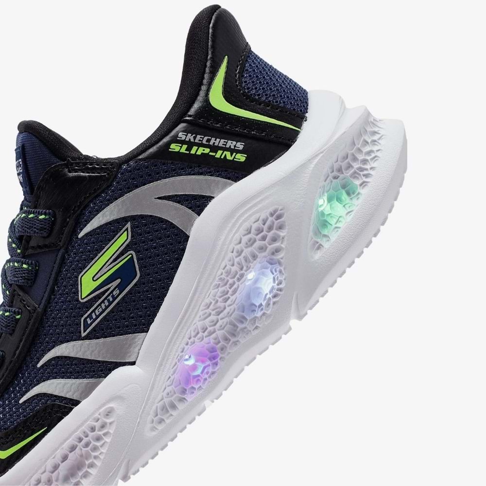 Skechers Meteor-lights Brisk-beams 403848L-NVBK Işıklı Ortopedik Çocuk Spor Ayakkabı