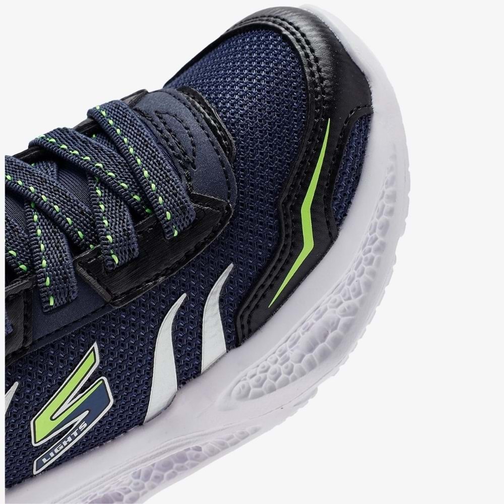 Skechers Meteor-lights Brisk-beams 403848L-NVBK Işıklı Ortopedik Çocuk Spor Ayakkabı