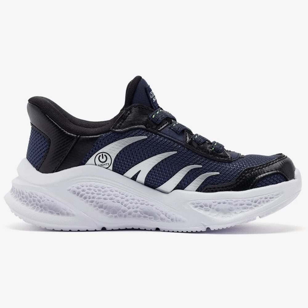 Skechers Meteor-lights Brisk-beams 403848L-NVBK Işıklı Ortopedik Çocuk Spor Ayakkabı