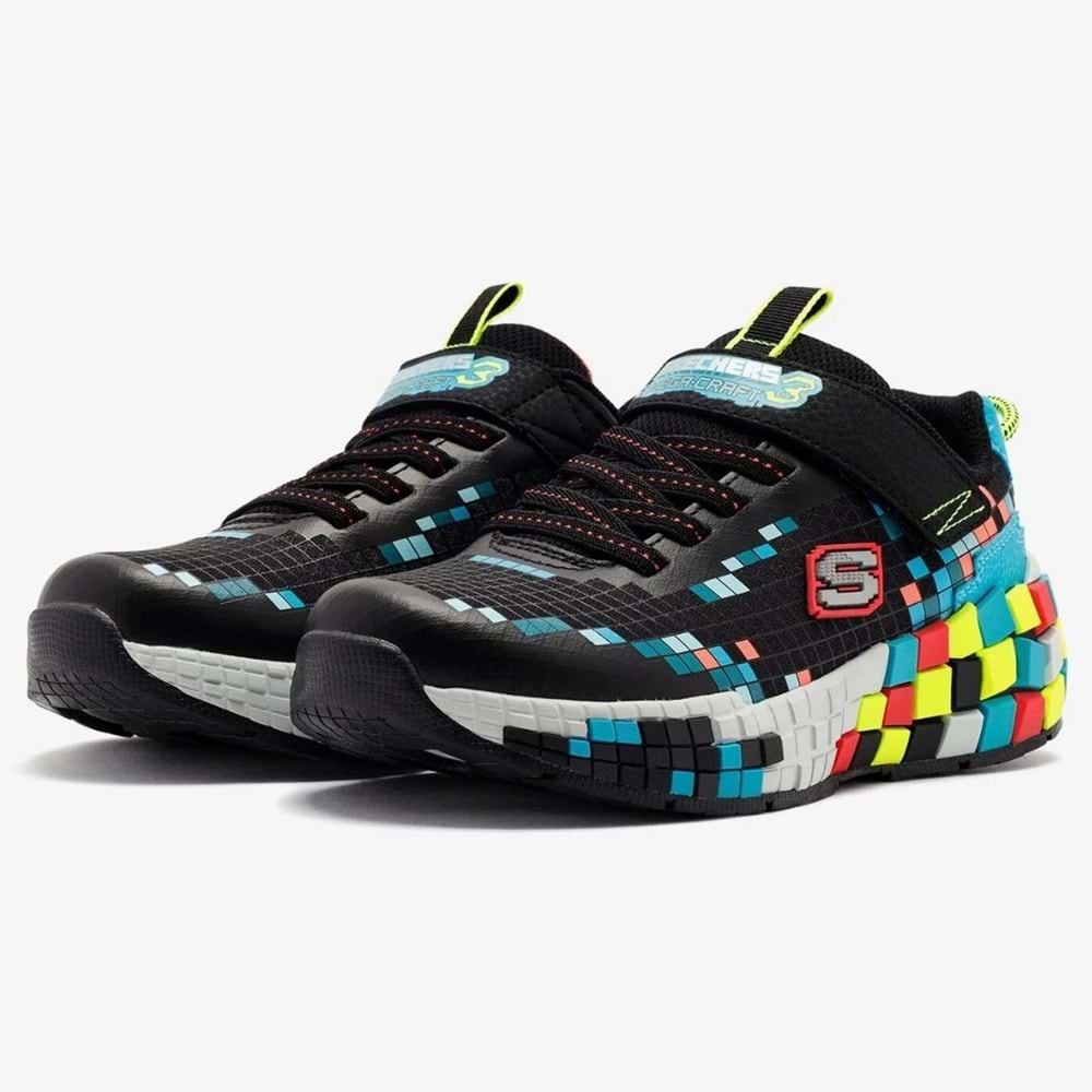 Skechers Megacraft 3.0 402182L-BKMT Ortopedik Çocuk Spor Ayakkabı