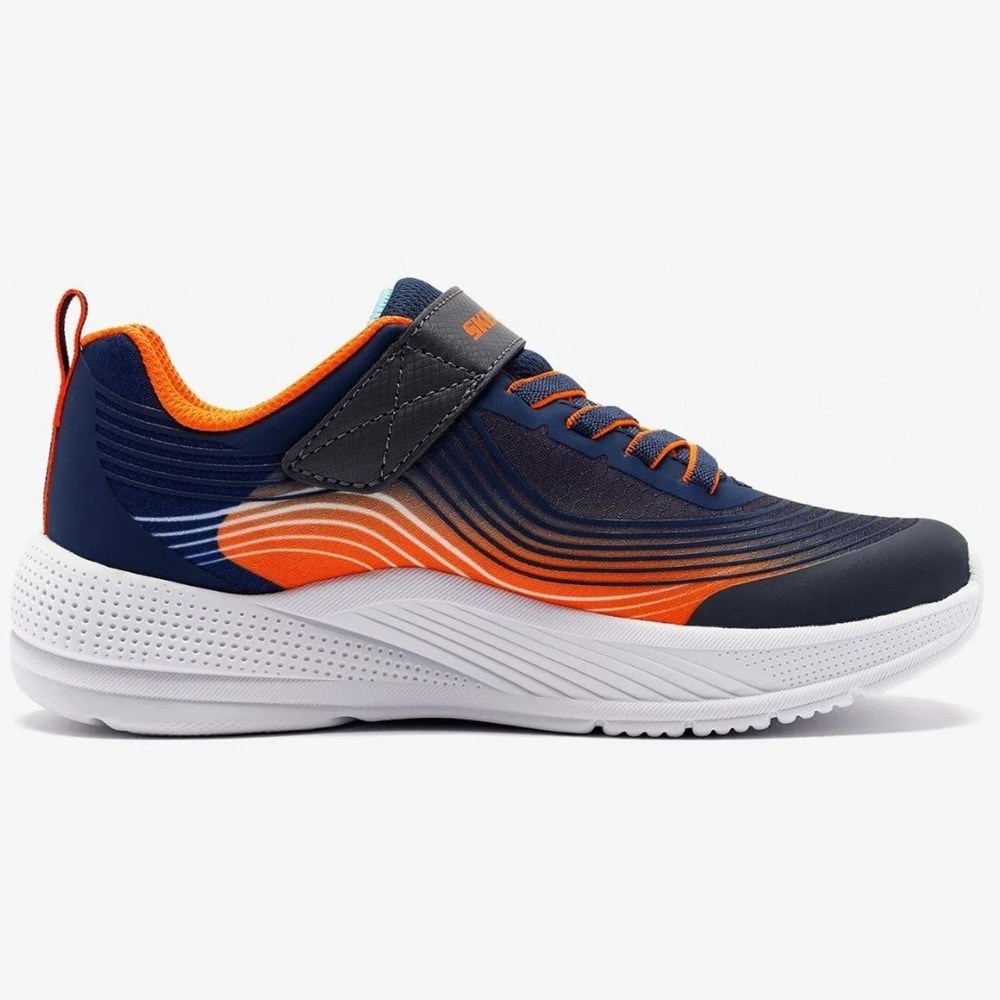 Skechers Microspec Advance 403926L-NVOR Ortopedik Çocuk Spor Ayakkabı