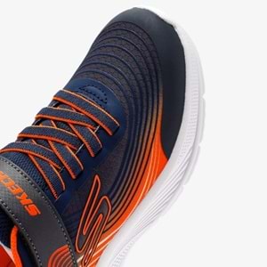 Skechers Microspec Advance 403926L-NVOR Ortopedik Çocuk Spor Ayakkabı