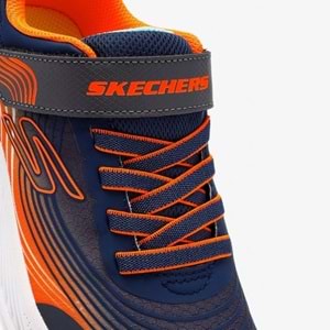Skechers Microspec Advance 403926L-NVOR Ortopedik Çocuk Spor Ayakkabı