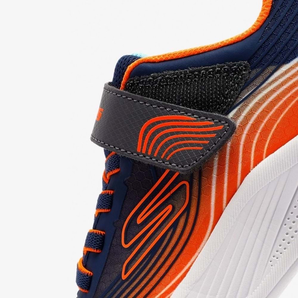 Skechers Microspec Advance 403926L-NVOR Ortopedik Çocuk Spor Ayakkabı