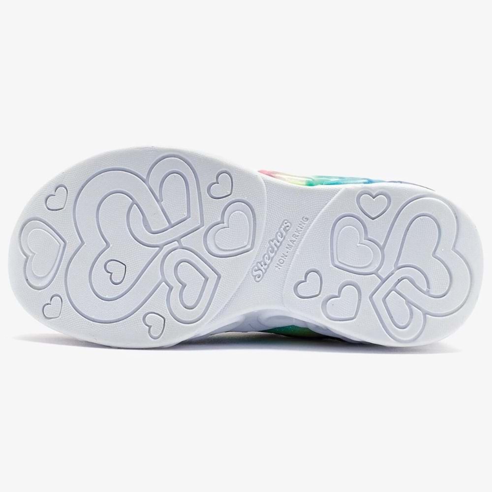Skechers Infinite Heart Lights Eternal Shimmer 303755L-BKMT Ortopedik Işıklı Çocuk Spor Ayakkabı