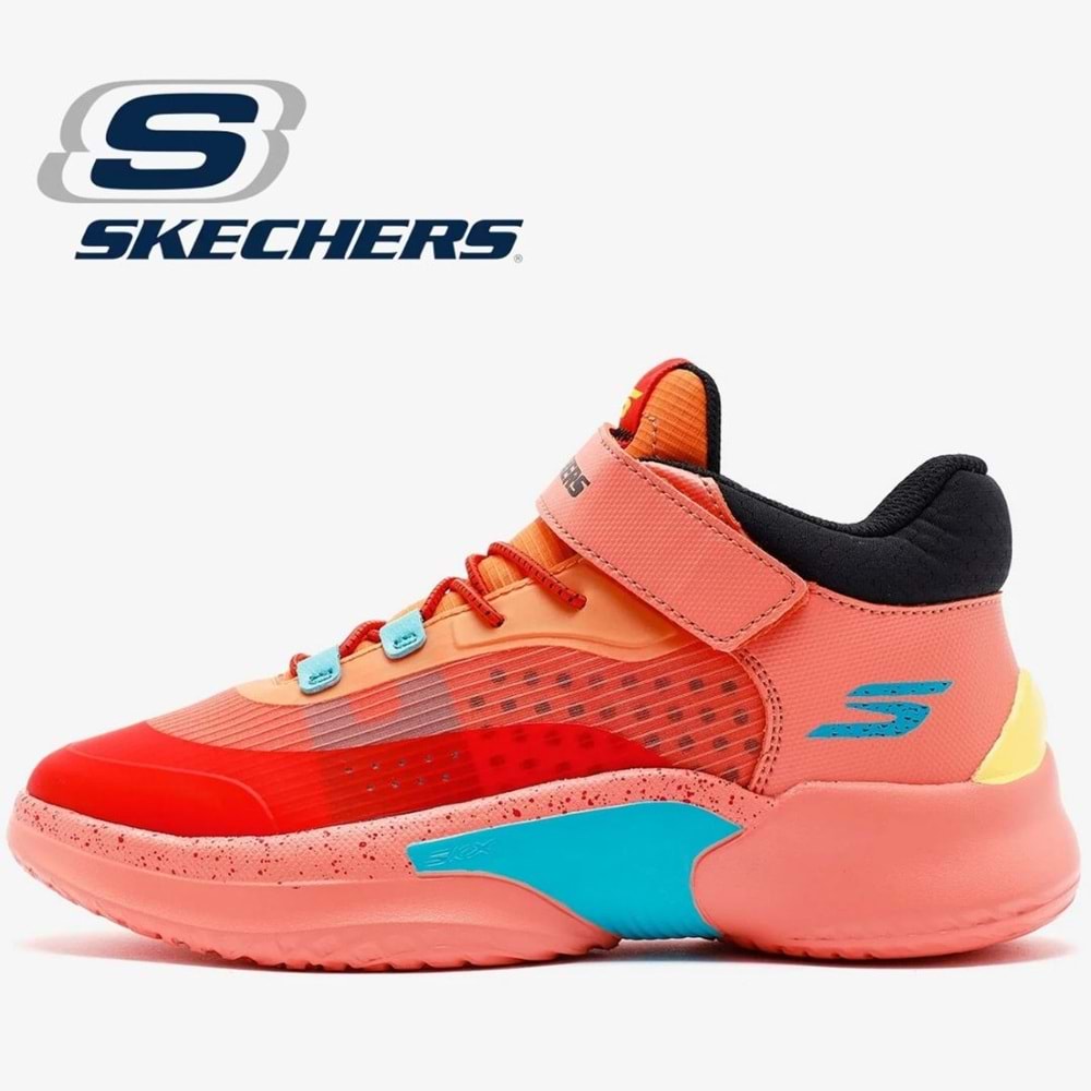 Skechers Skx Court Hype Hooper Hero 406068L-ORMT Ortopedik Çocuk Spor Ayakkabı