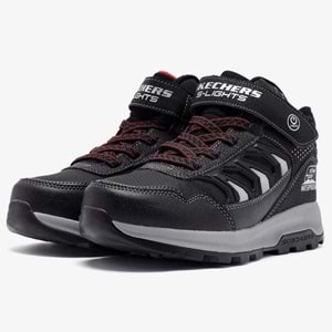 Skechers Storm Blazer - Glow Roam 406410L-BKCC Kauçuk Taban Ortopedik Işıklı Çocuk Bot