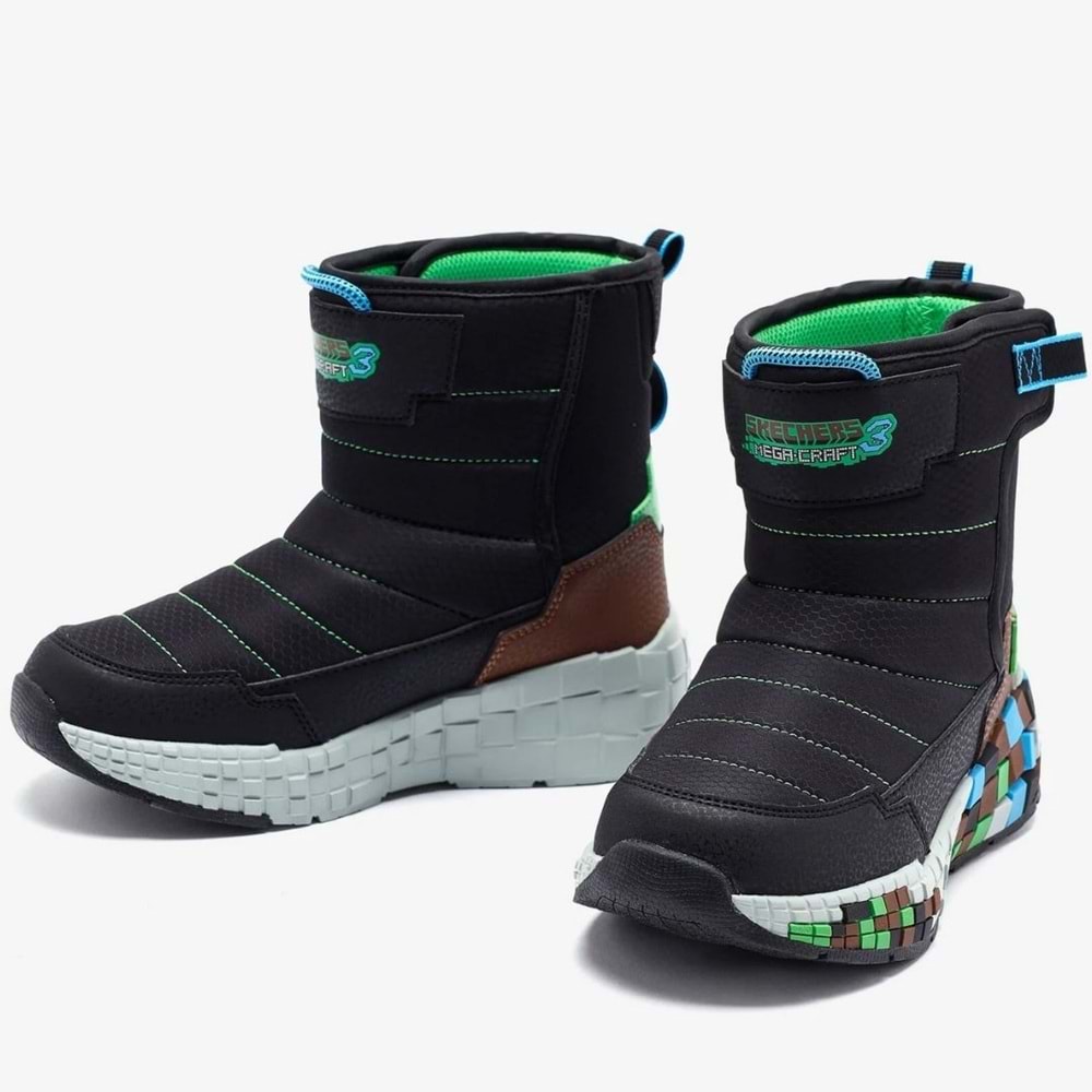 Skechers Megacraft 3.0 402184L-BKBR Ortopedik Çocuk Bot