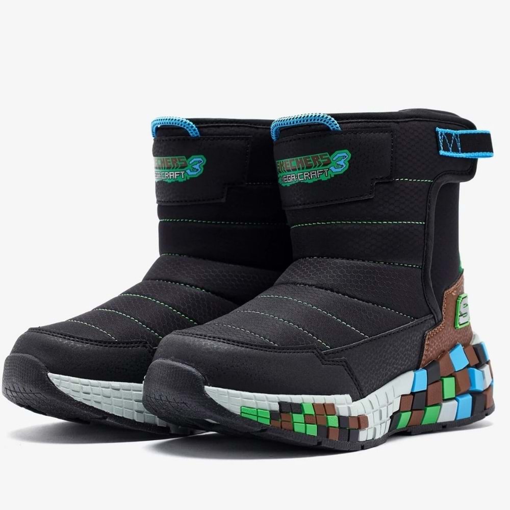 Skechers Megacraft 3.0 402184L-BKBR Ortopedik Çocuk Bot